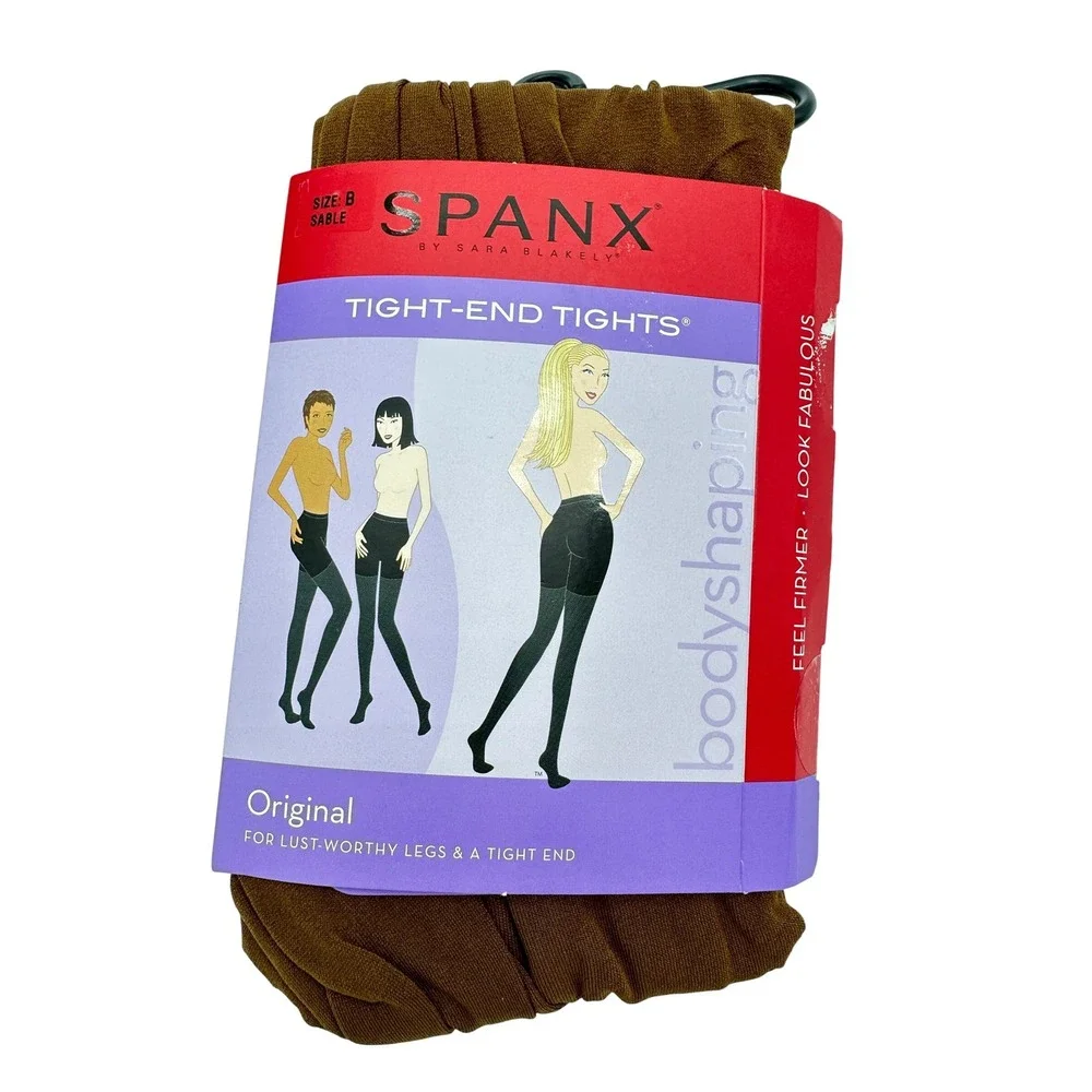 SPANX Tight-End Tights Original Size B Sable Warm Golden Brown Opaque